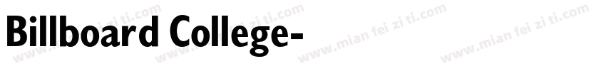 Billboard College字体转换